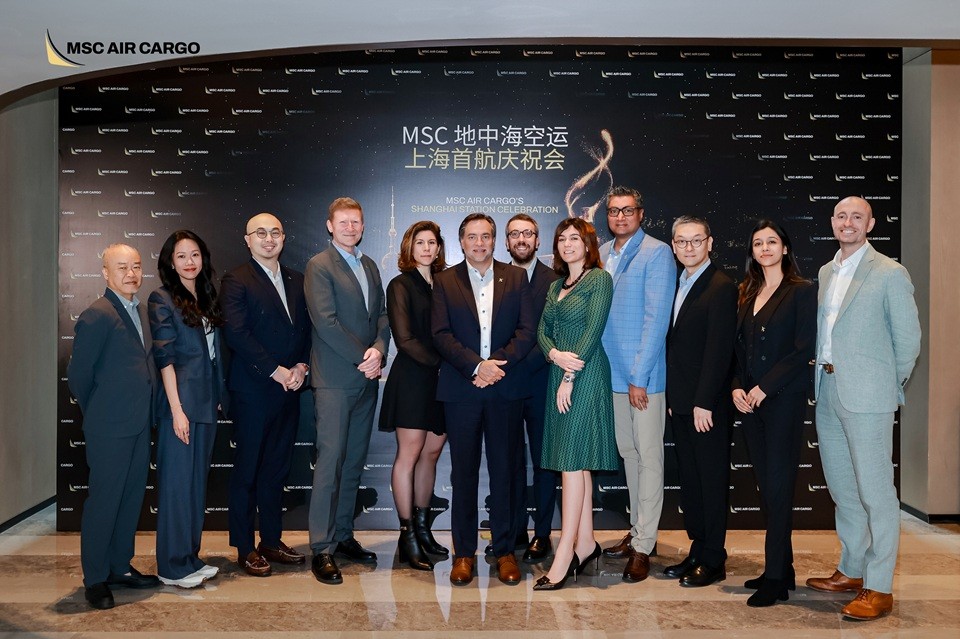 MSC空运开通上海浦东站，强化亚欧货运走廊